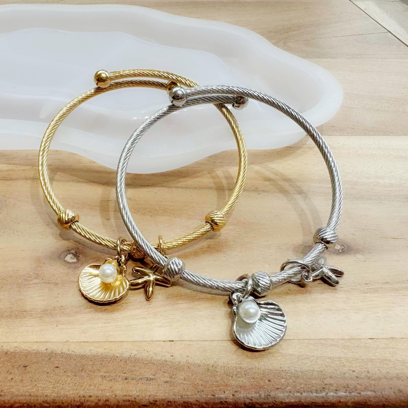 Ατσάλινο Γυναικείο Βραχιόλι - Kaspi Bracelet ( χρυσό, ασημί)