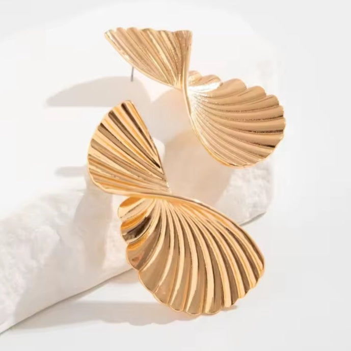 Γυναικεία Ατσάλινα Σκουλαρίκια - Palizzi Earrings ( χρυσό, ασημί)