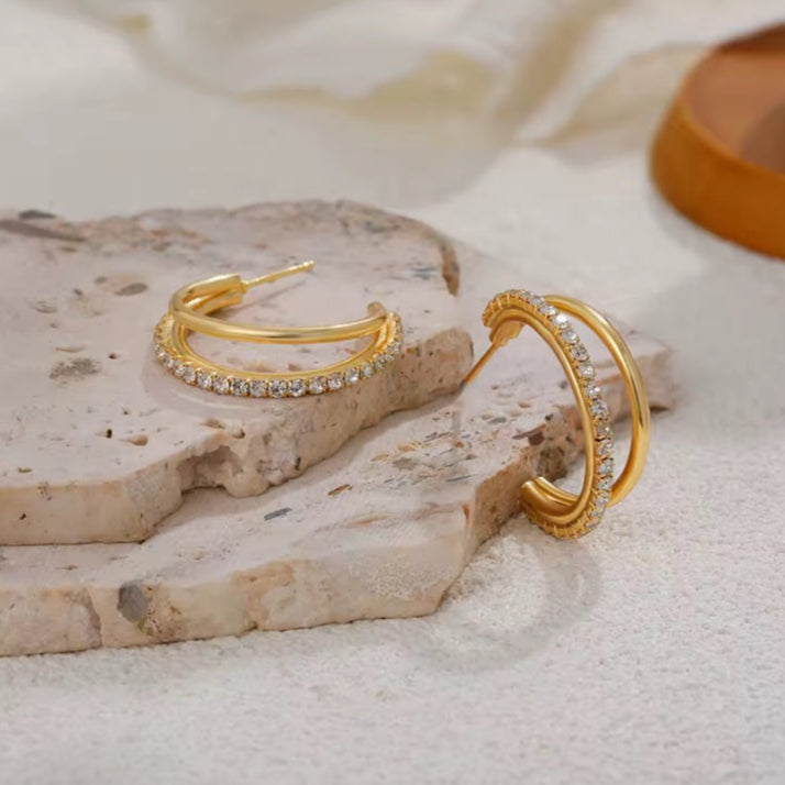 Γυναικεία Σκουλαρίκια - Scaletta Earrings (χρυσό, ασημί)