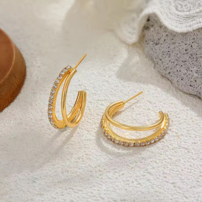 Γυναικεία Σκουλαρίκια - Scaletta Earrings (χρυσό, ασημί)