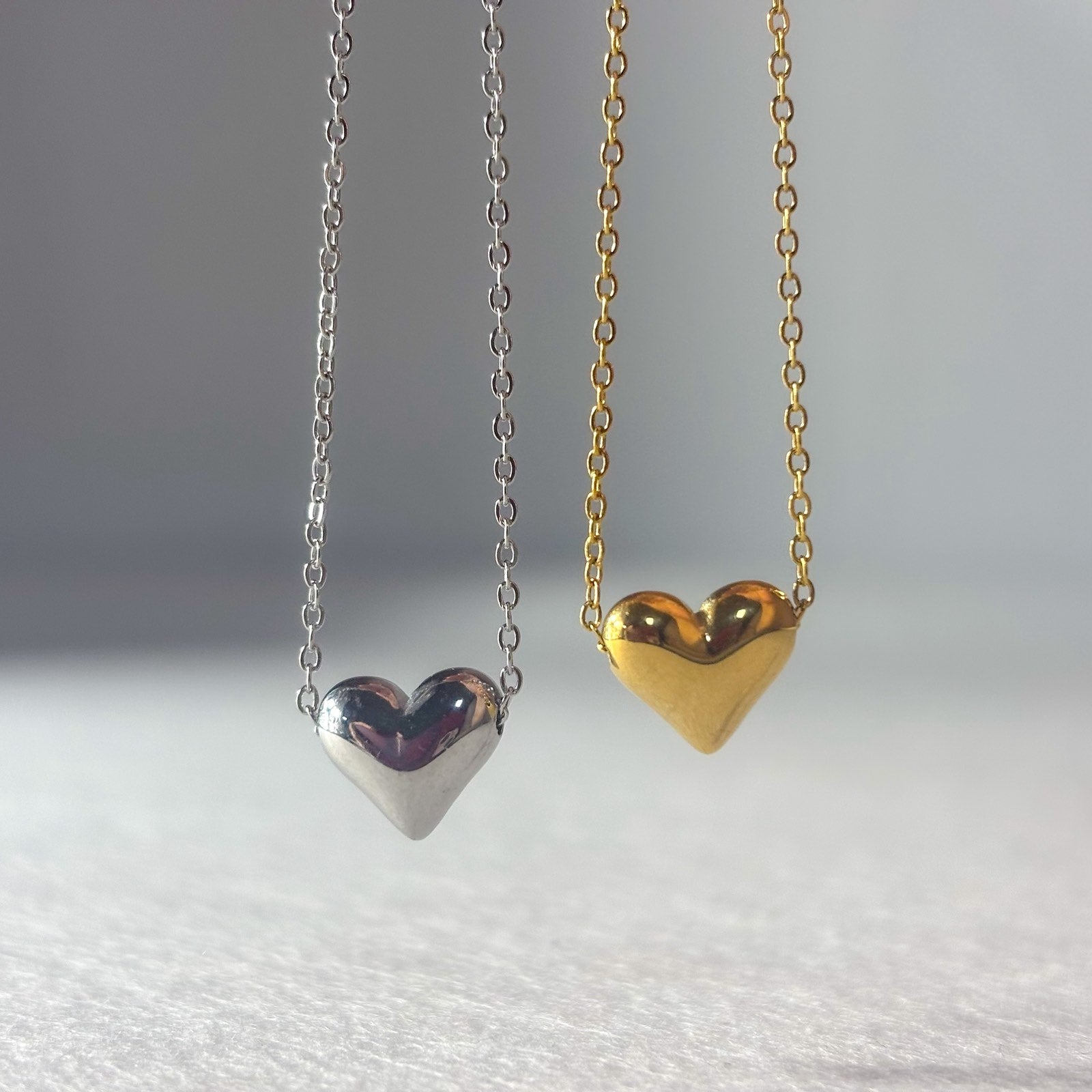 Γυναικείο Ατσάλινο Κολιέ Με Καρδιά - Shirbin Necklace (χρυσό, ασημί)