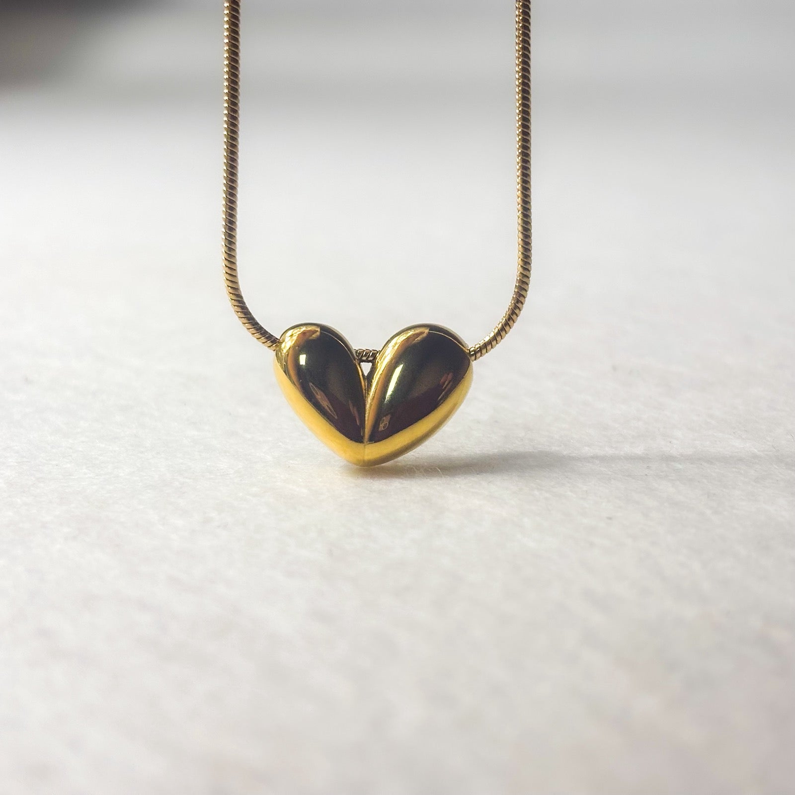 Γυναικείο Ατσάλινο Κολιέ Με Καρδιά - Fagium Necklace (χρυσό, ασημί)