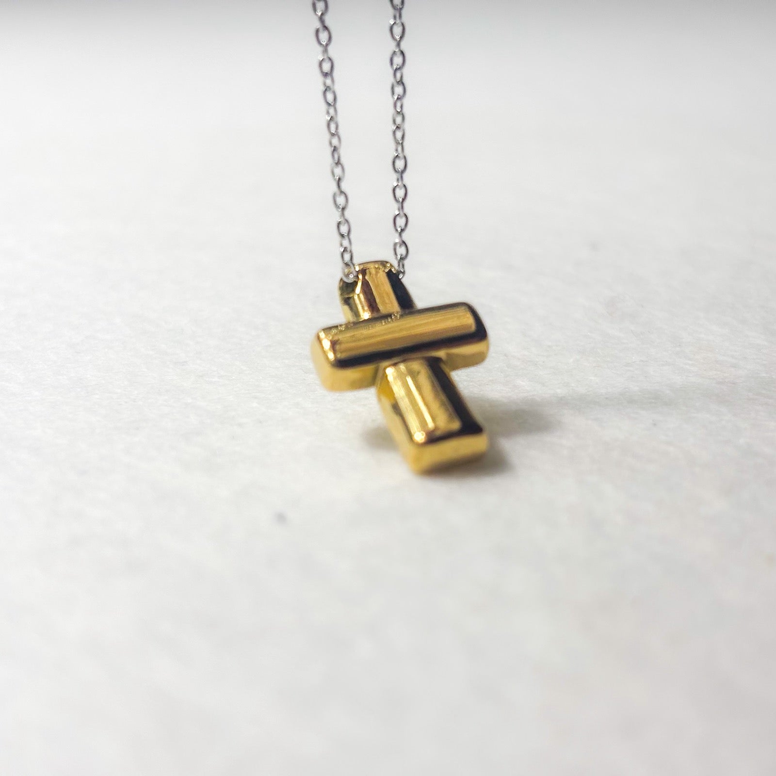 Ατσάλινο Κολιέ Με Σταυρό - Tamim Necklace