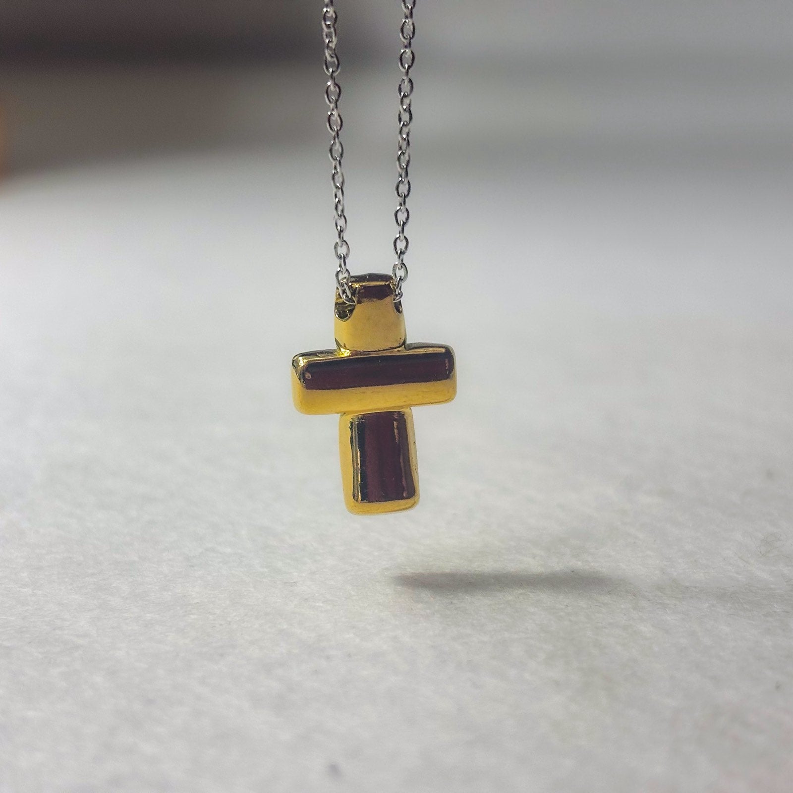 Ατσάλινο Κολιέ Με Σταυρό - Tamim Necklace