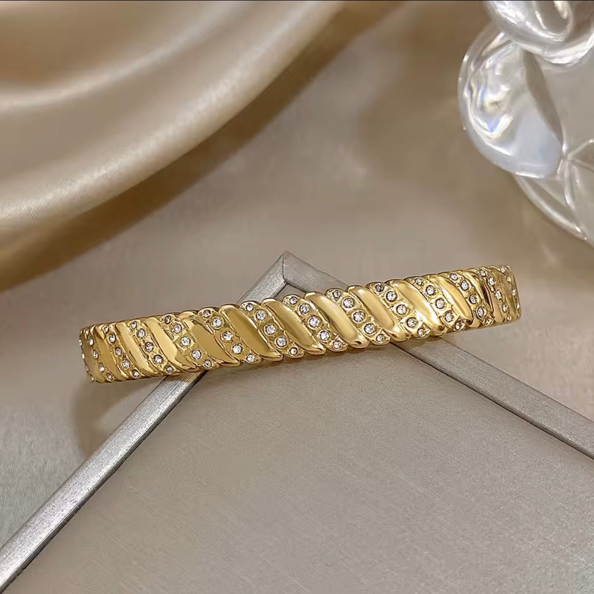 Ατσάλινο Γυναικείο Βραχιόλι - Bogra Bracelet (χρυσό, ασημί)