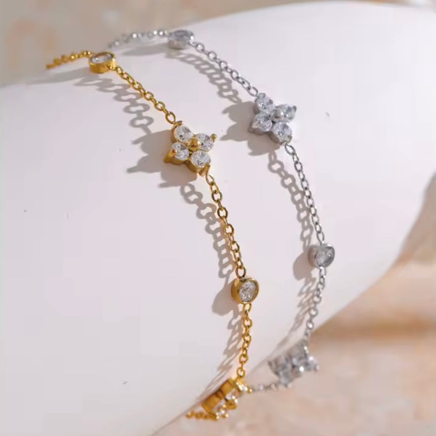 Ατσάλινο Γυναικείο Βραχιόλι -  Lanka Bracelet (χρυσό, ασημί)
