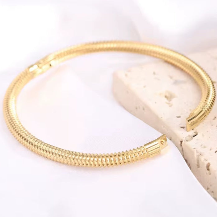 Ατσάλινο Γυναικείο Βραχιόλι - Baku Bracelet (χρυσό, ασημί)