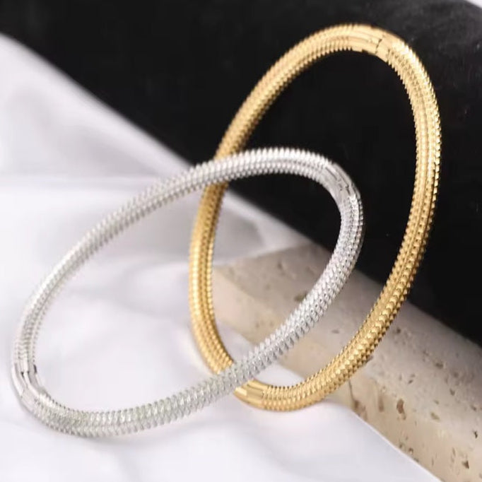 Ατσάλινο Γυναικείο Βραχιόλι - Baku Bracelet (χρυσό, ασημί)
