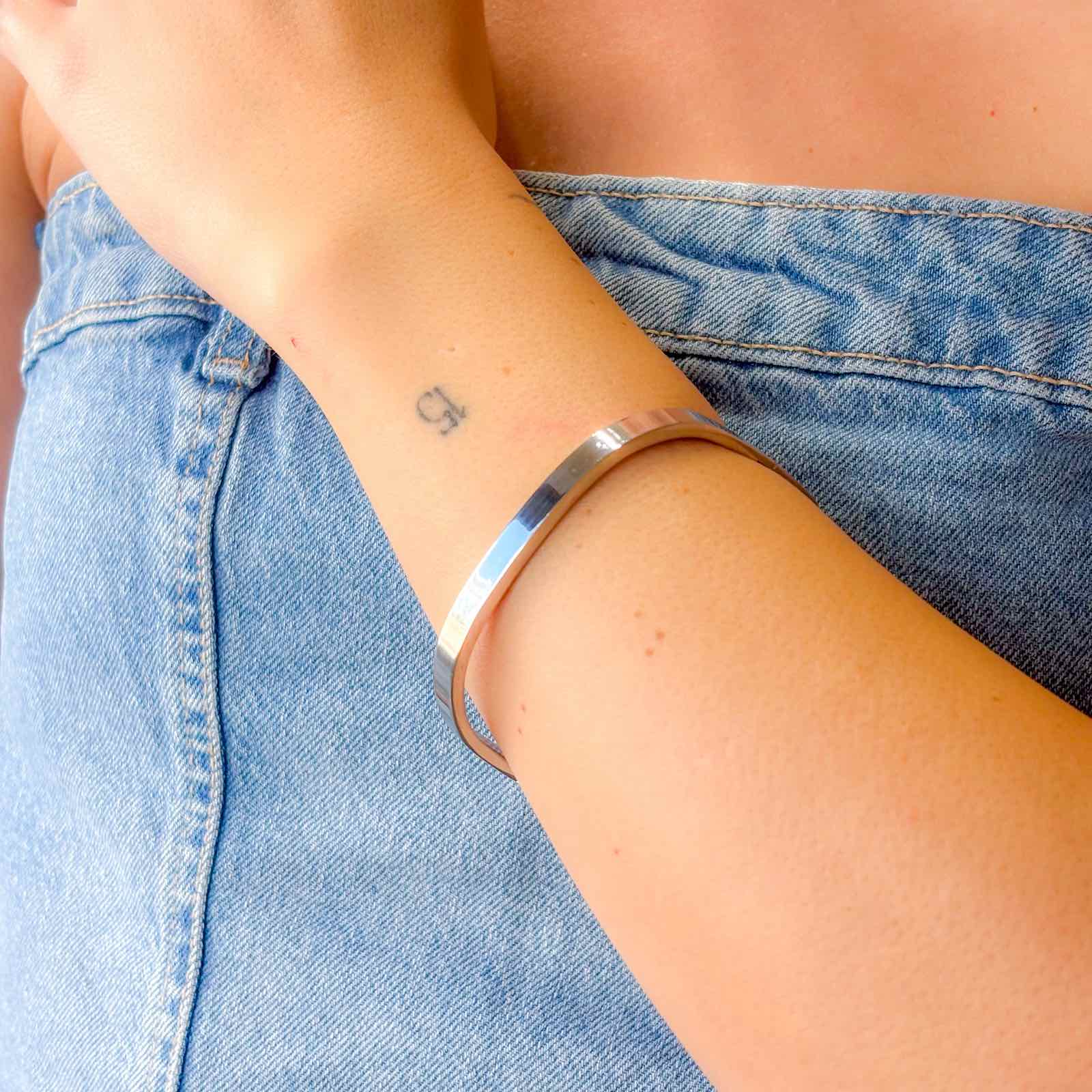 Ατσάλινο Γυναικείο Βραχιόλι - Aruba Big Bracelet (χρυσό, ασημί)