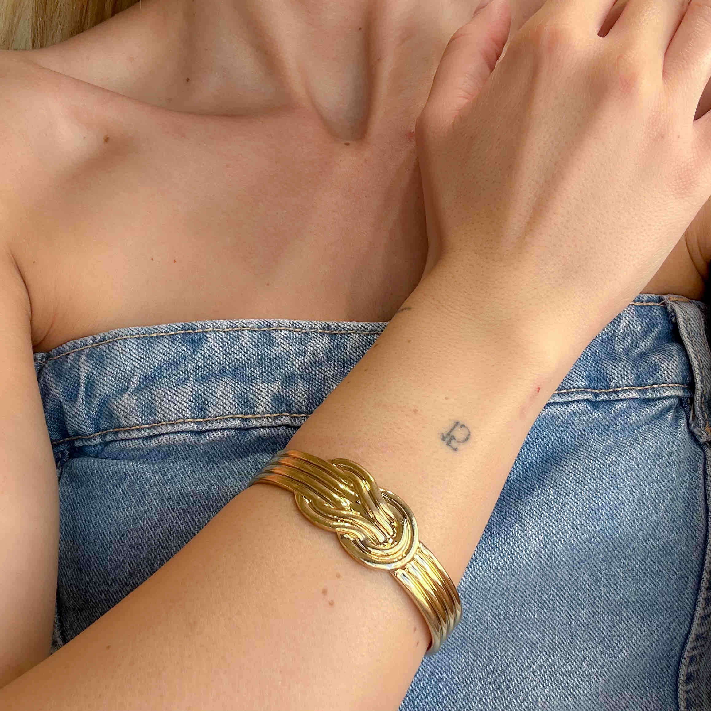 Ατσάλινο Γυναικείο Βραχιόλι - Mutsu  Bracelet (χρυσό, ασημί)