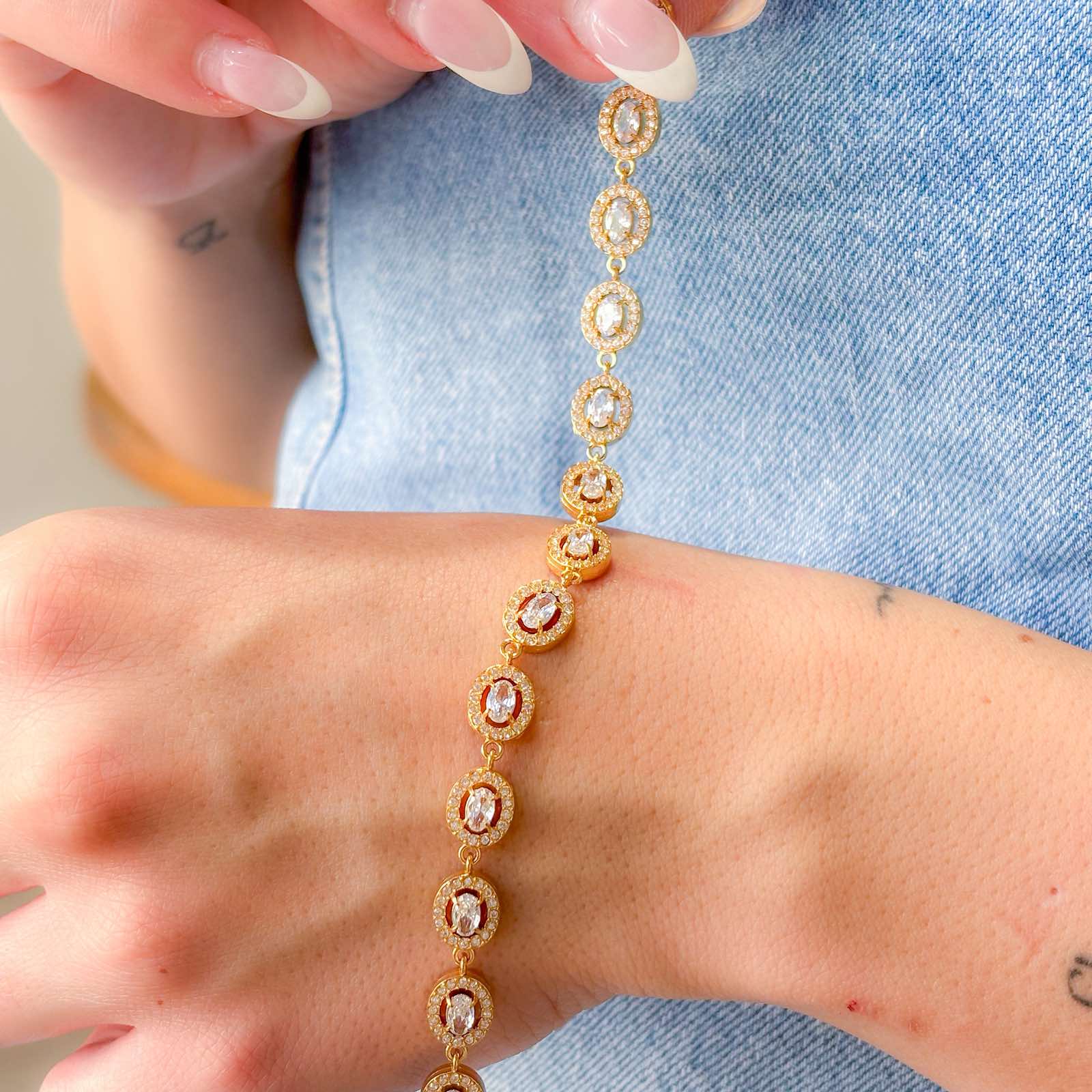 Ατσάλινο Γυναικείο Βραχιόλι - Sasyr Bracelet (χρυσό, ασημί)