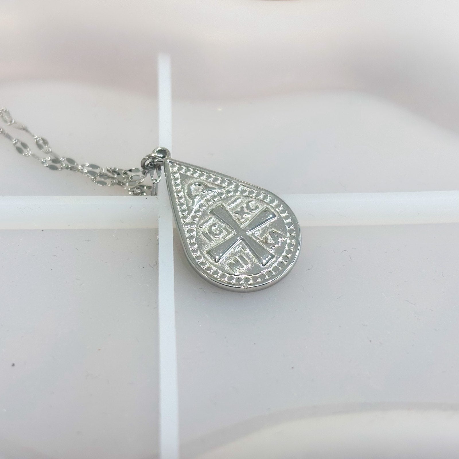 Ατσάλινο Κολιέ Με Σταυρό - Adami Cross Necklace