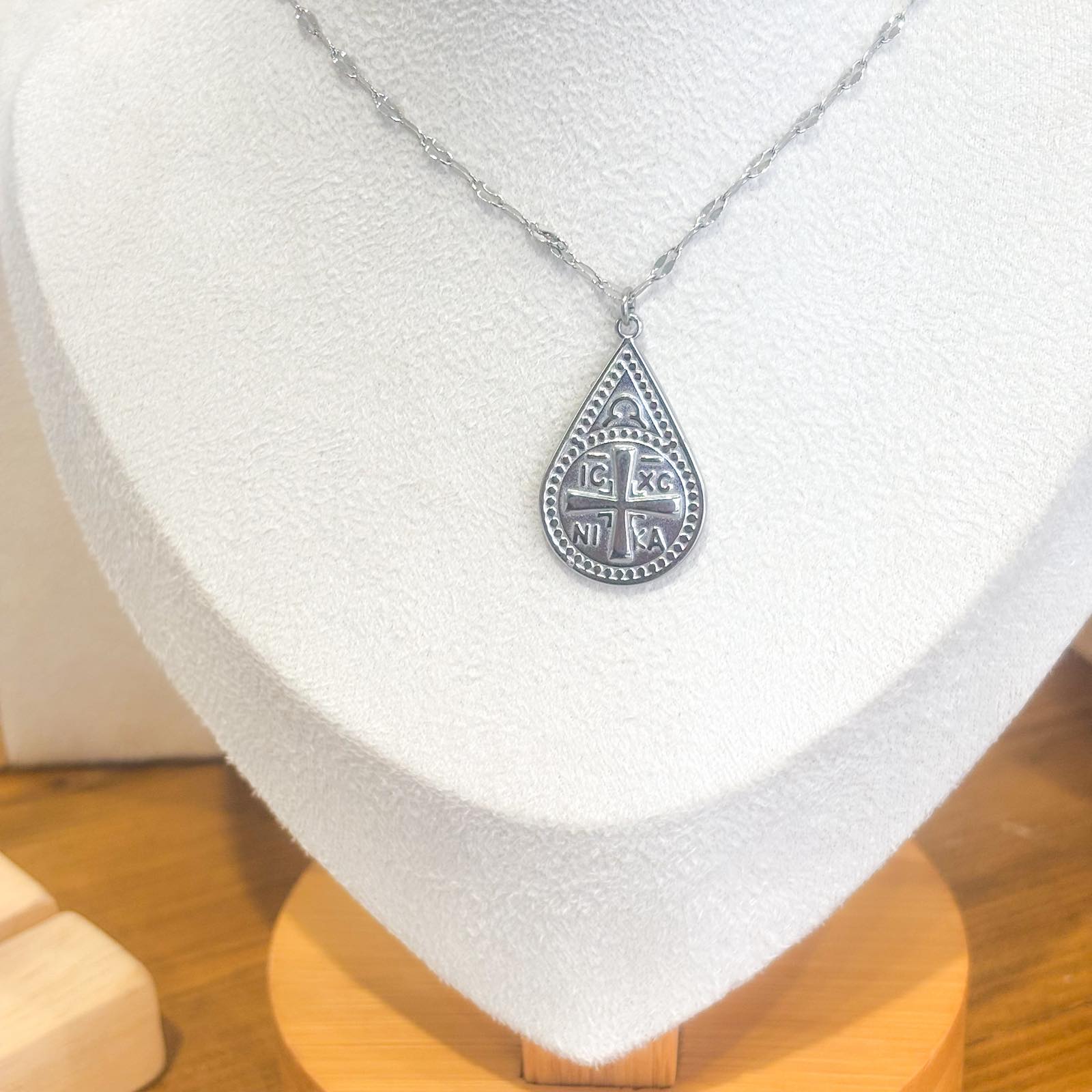 Ατσάλινο Κολιέ Με Σταυρό - Adami Cross Necklace