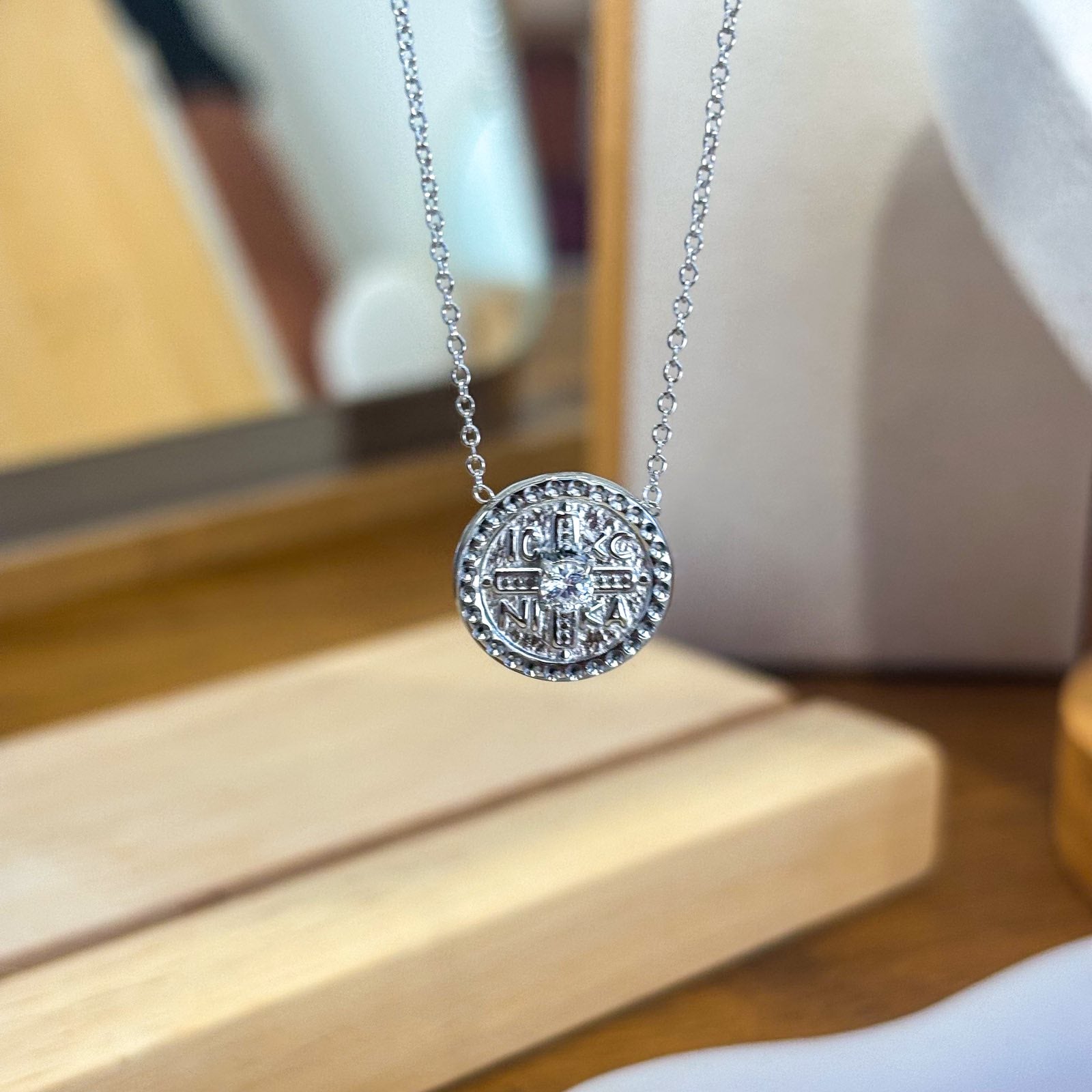 Ατσάλινο Κολιέ Με Σταυρό - Lecc Cross Necklace