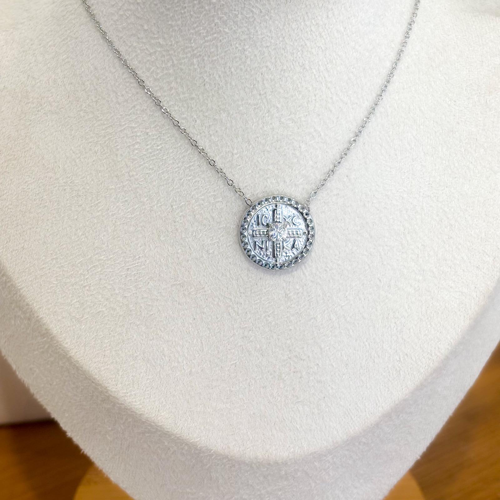Ατσάλινο Κολιέ Με Σταυρό - Lecc Cross Necklace