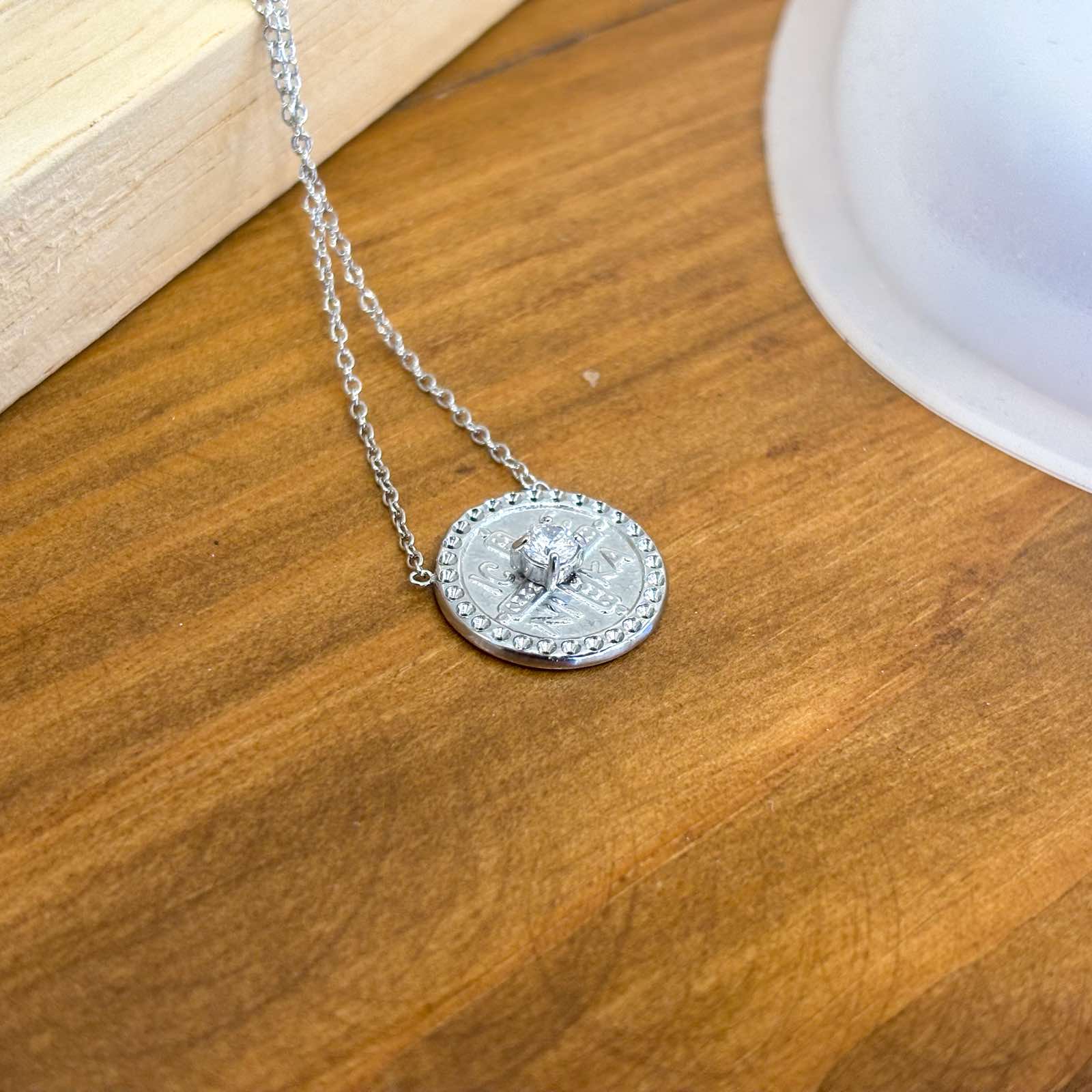 Ατσάλινο Κολιέ Με Σταυρό - Lecc Cross Necklace