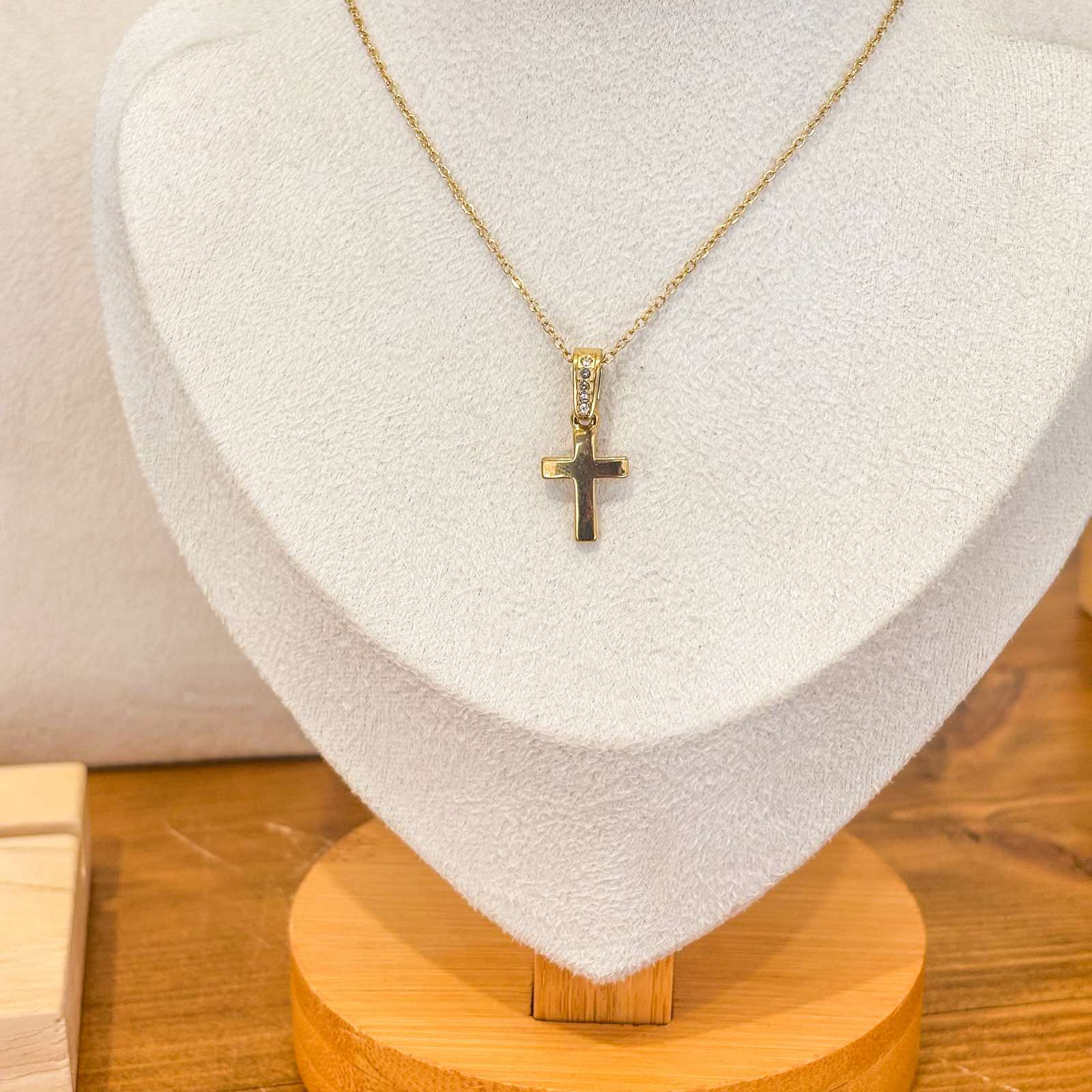 Ατσάλινο Κολιέ Με Σταυρό - Bonifati Cross Necklace