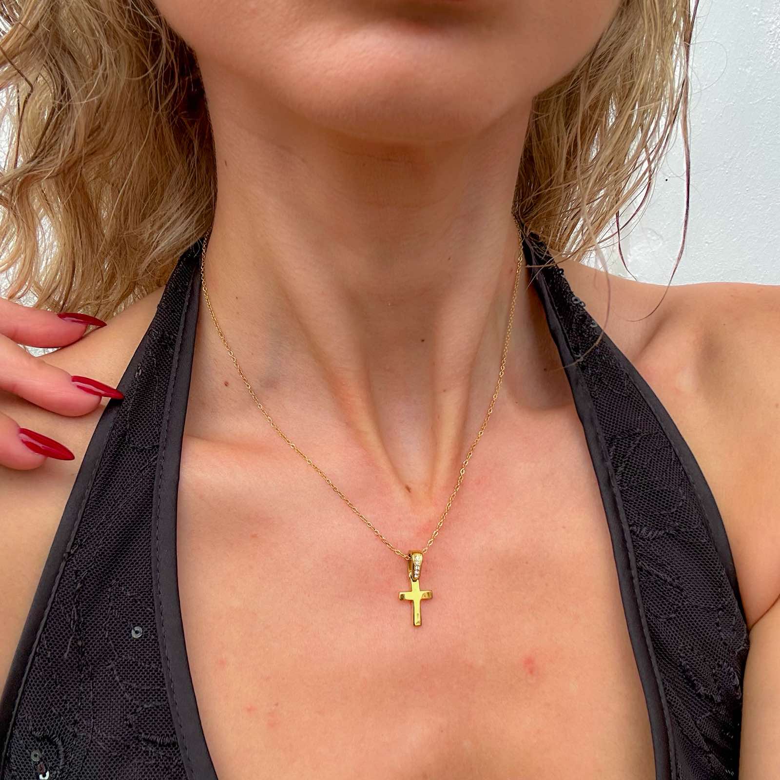 Ατσάλινο Κολιέ Με Σταυρό - Bonifati Cross Necklace