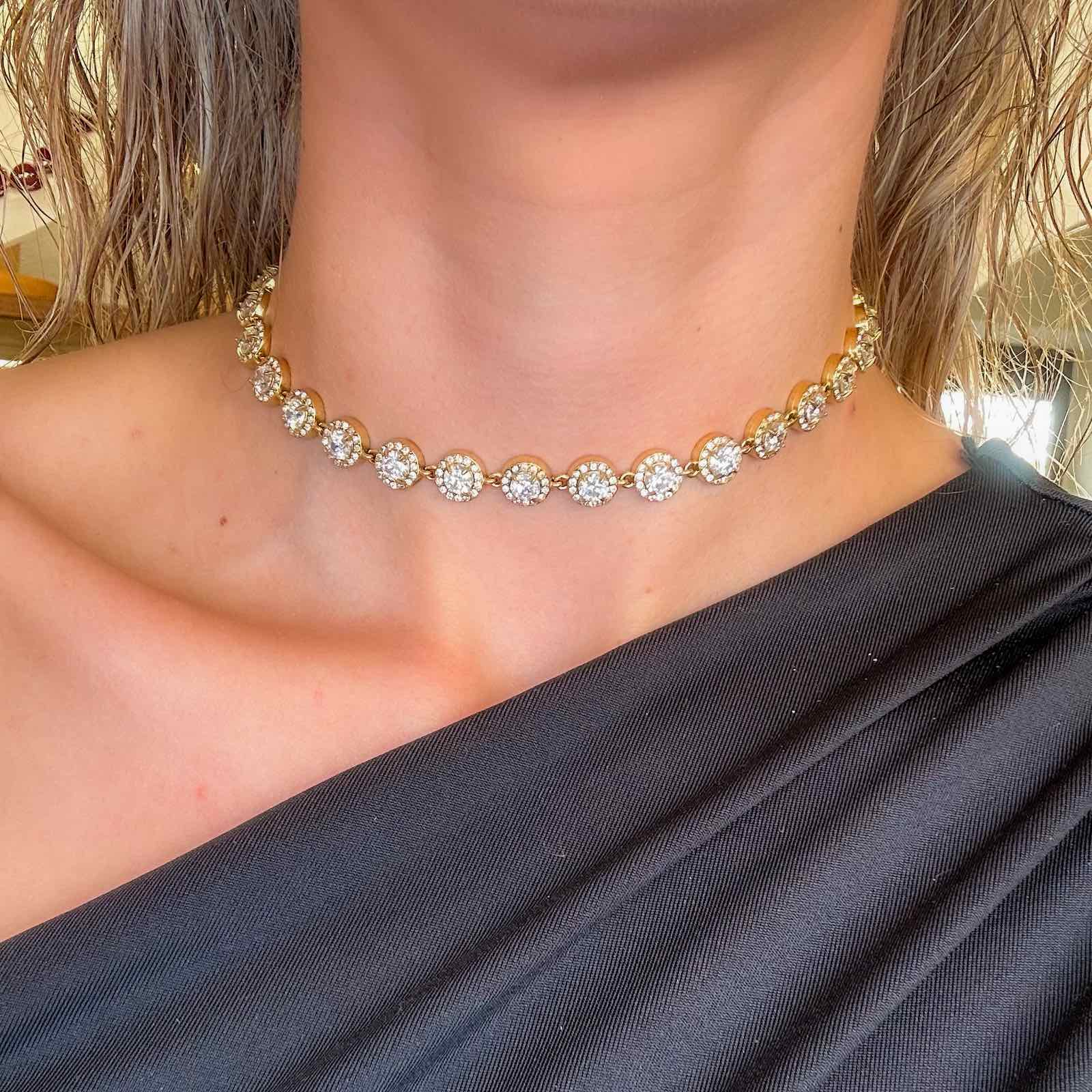 Ατσάλινο Κολιέ Ριβιέρα Με Ζιργκόν - Amalfi Chain ( χρυσό, ασημί )