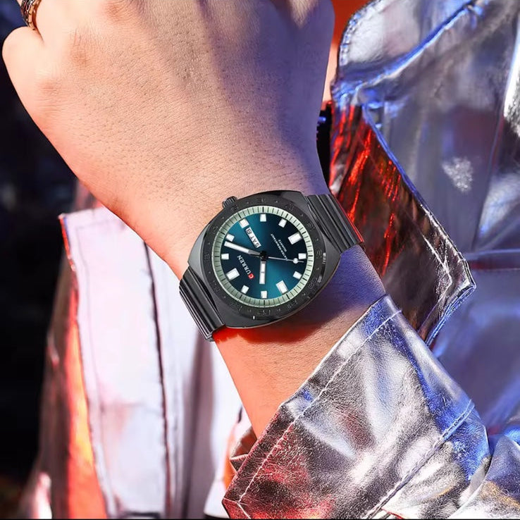 Unisex Ρολόι - CURREN M8476 BLACK GREEN