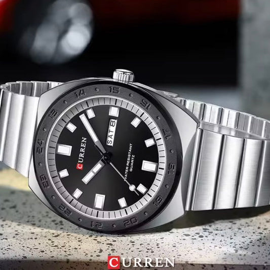 Unisex Ρολόι - CURREN M8473 SILVER BLACK