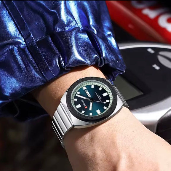 Unisex Ρολόι - CURREN M8473 SILVER GREEN