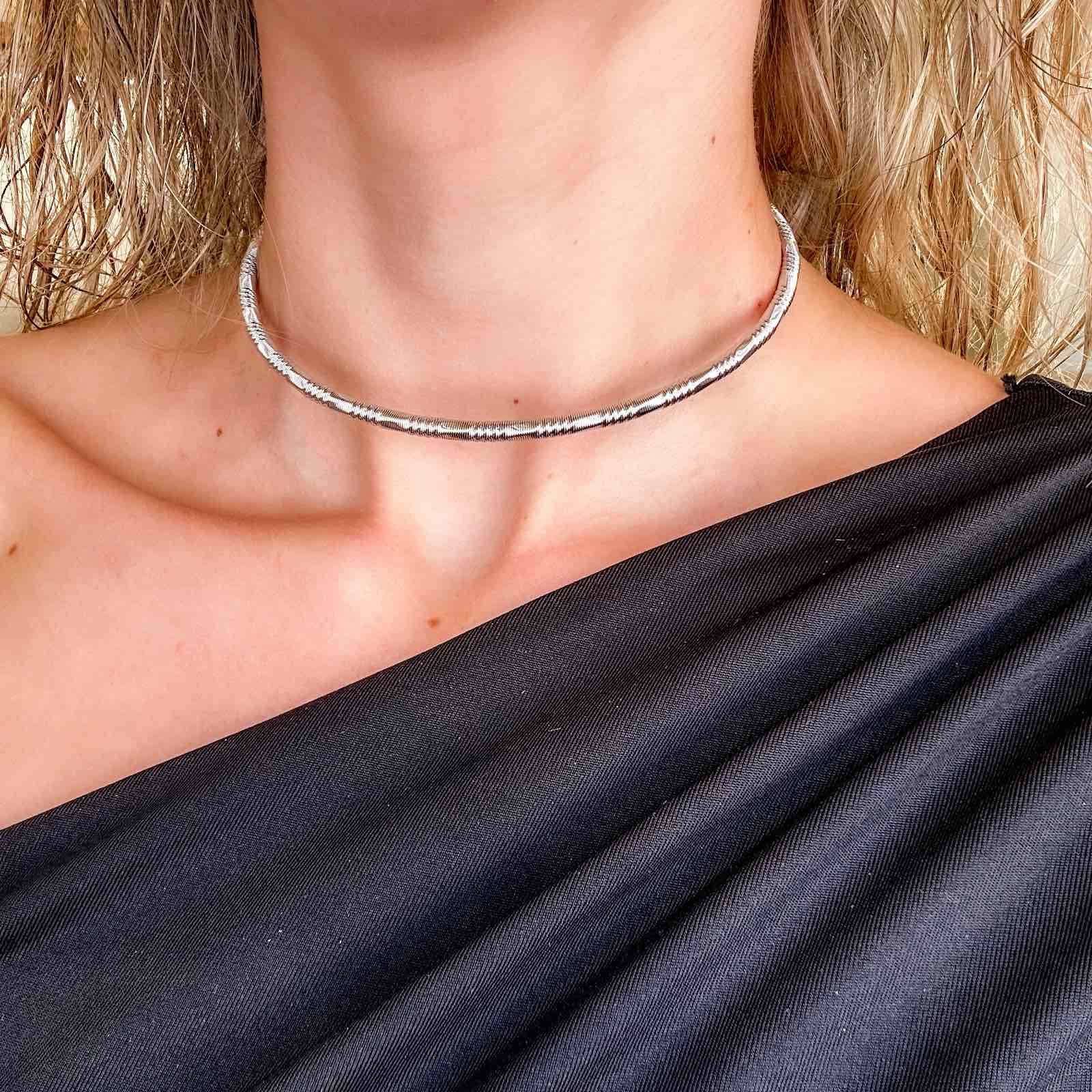 Γυναικείο Ατσάλινο Κολιέ Τσόκερ - Puno Chocker (χρυσό, ασημί)