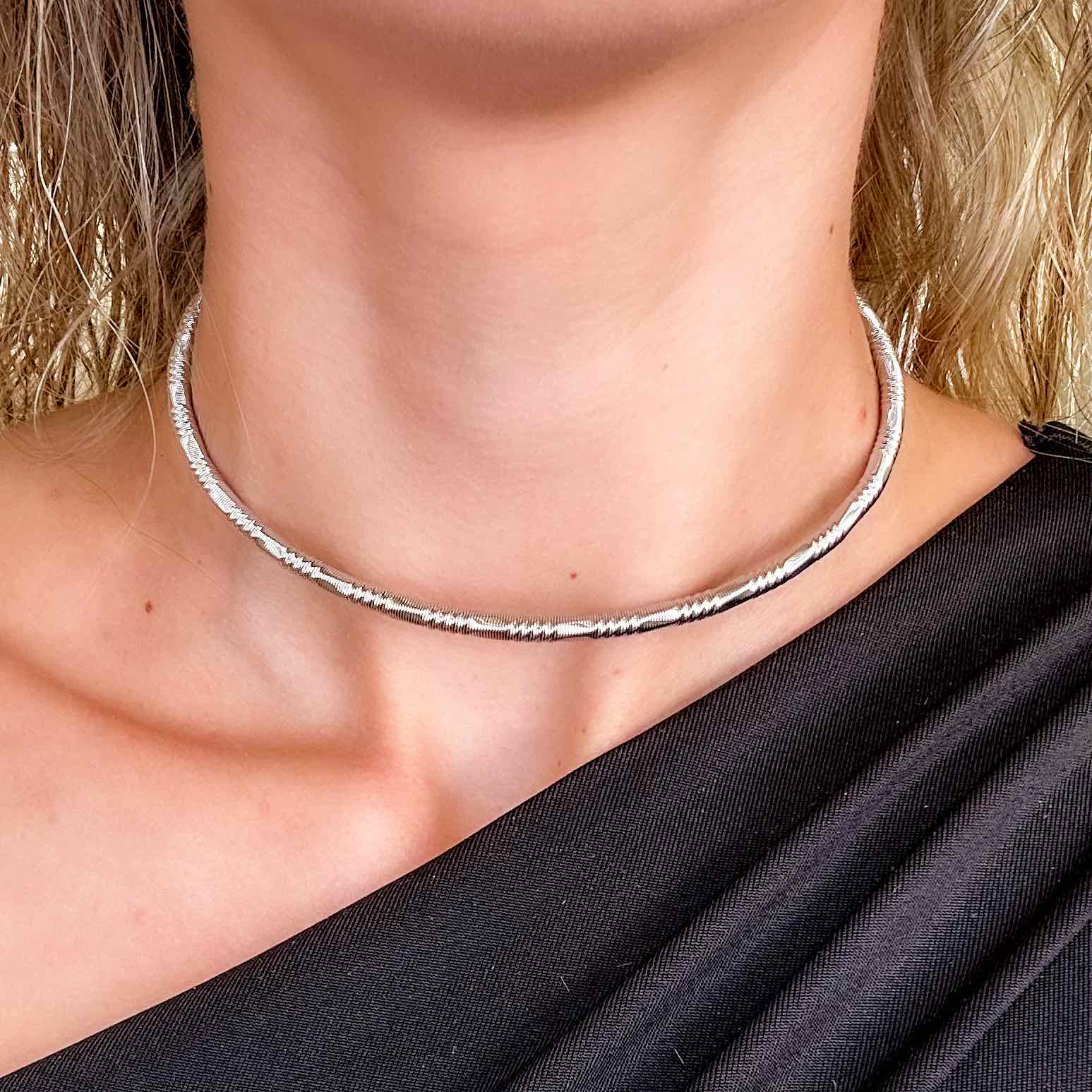 Γυναικείο Ατσάλινο Κολιέ Τσόκερ - Puno Chocker (χρυσό, ασημί)