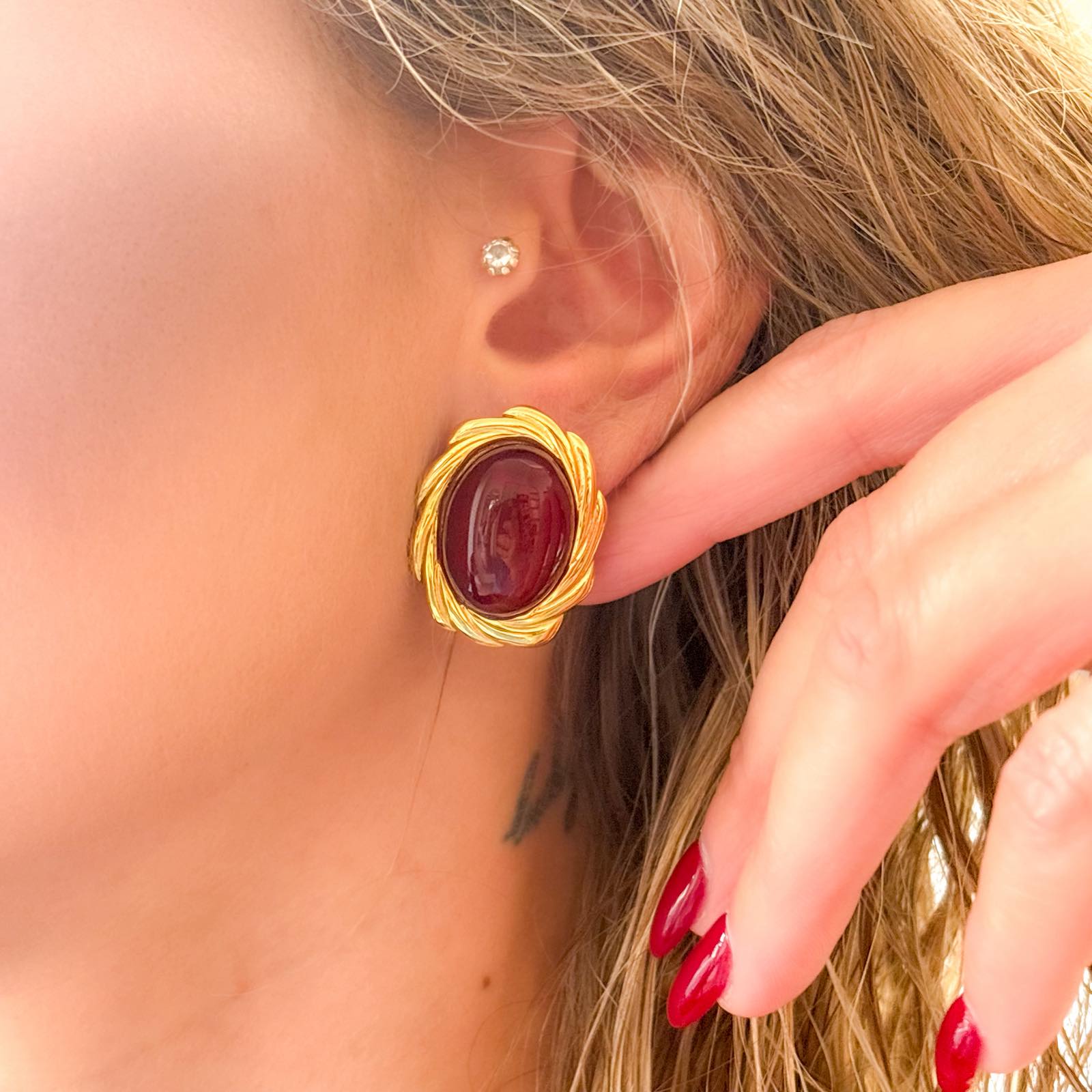 Γυναικεία Ατσάλινα Σκουλαρίκια -  Metan Earrings