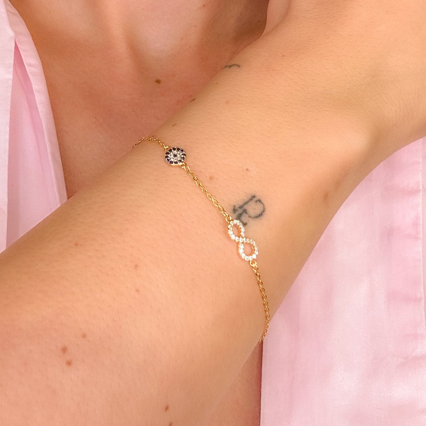 Γυναικείο Ατσάλινο Βραχιόλι Άπειρο - Loma Bracelet (χρυσό, ασημί)