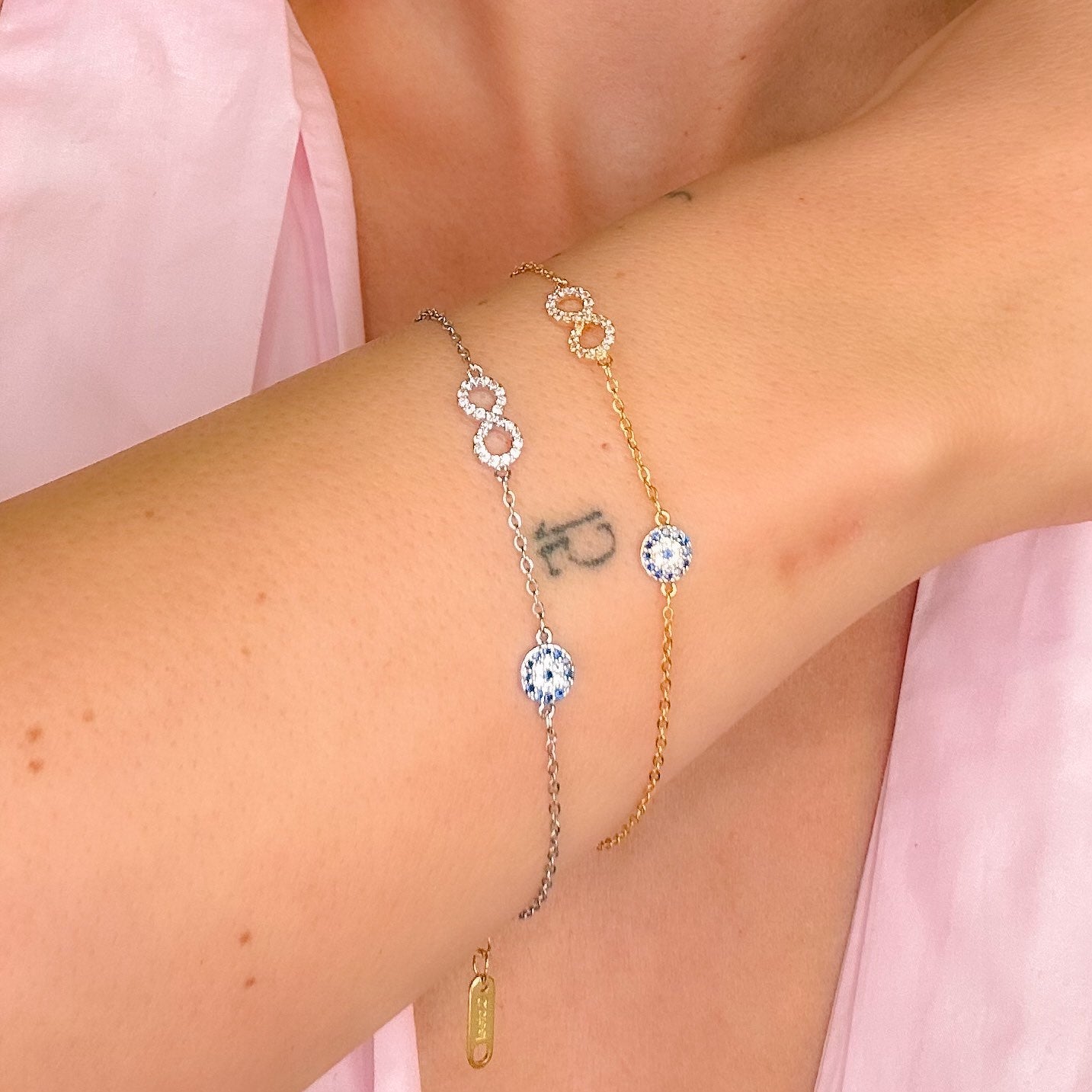 Γυναικείο Ατσάλινο Βραχιόλι Άπειρο - Loma Bracelet (χρυσό, ασημί)