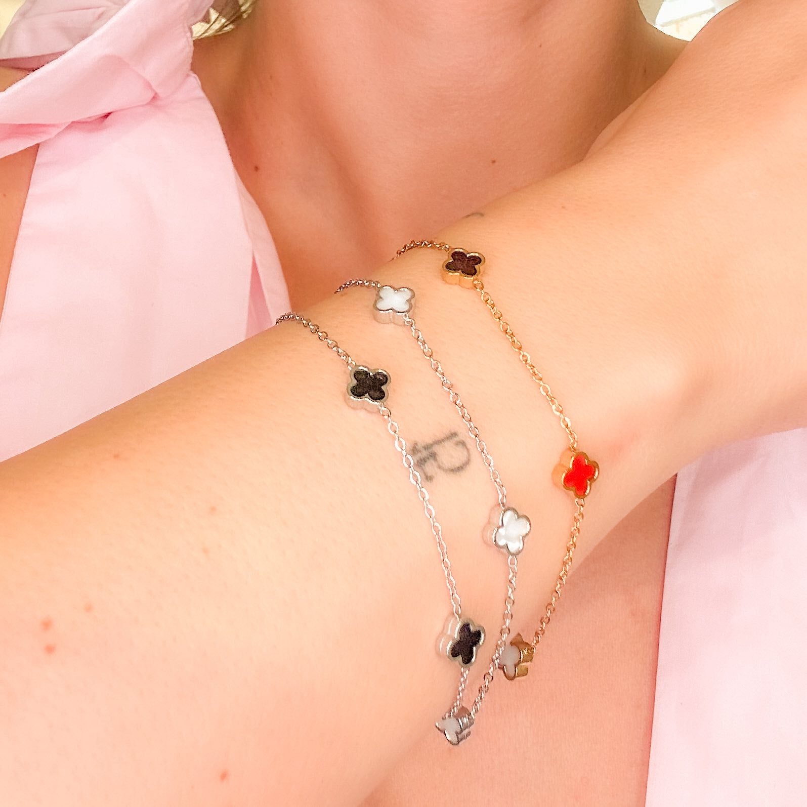 Γυναικείο Ατσάλινο Βραχιόλι Με Σταυρό - Mini Klimt Bracelet (και χρώματα)