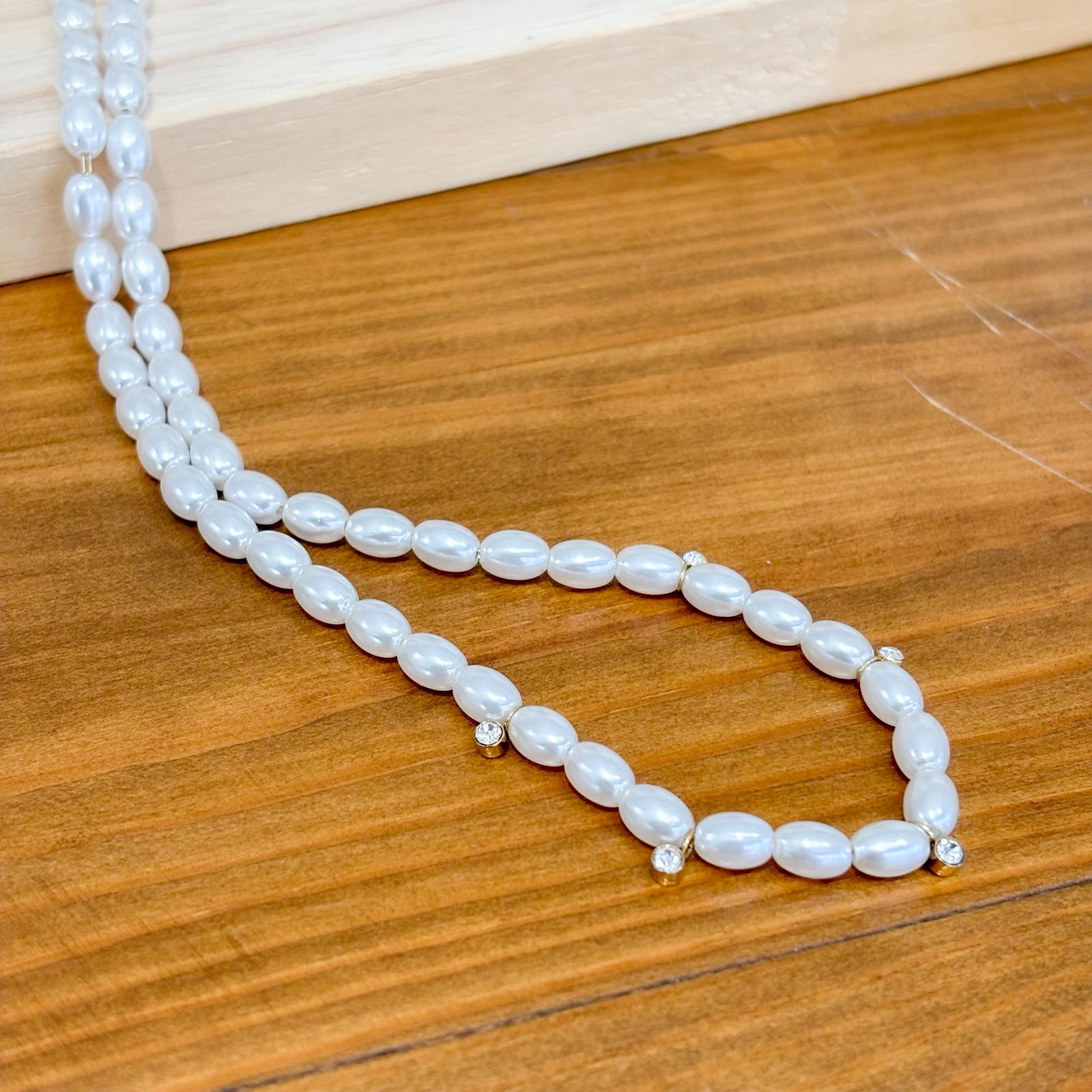 Ατσάλινο Κολιέ Με Πέρλες - Fisterra Necklace