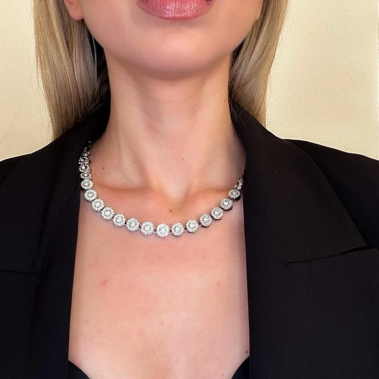 Ατσάλινο Κολιέ Ριβιέρα Με Ζιργκόν - Leon Chain