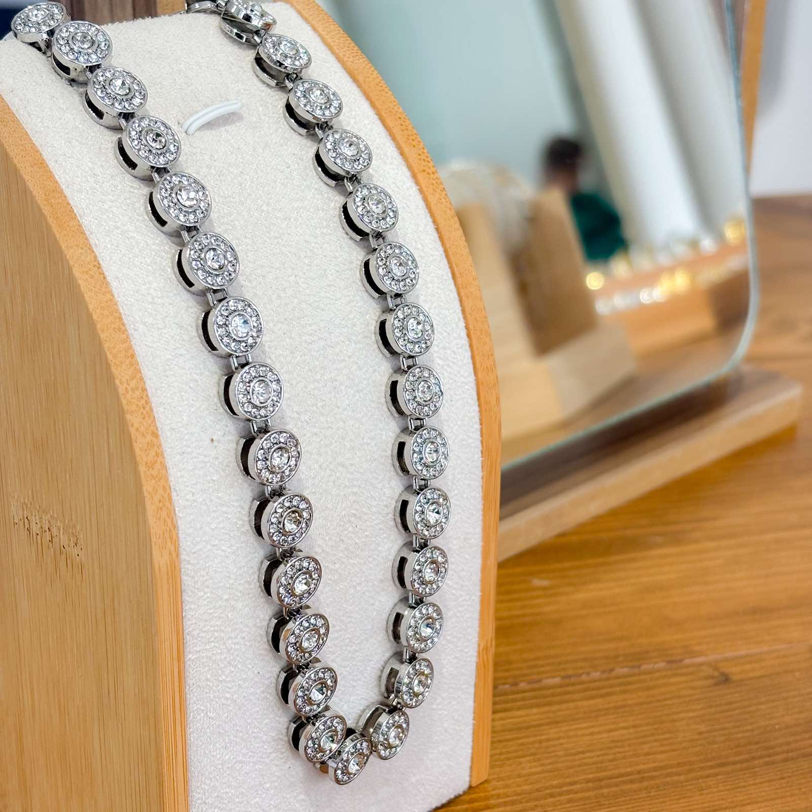 Ατσάλινο Κολιέ Ριβιέρα Με Ζιργκόν - Leon Chain