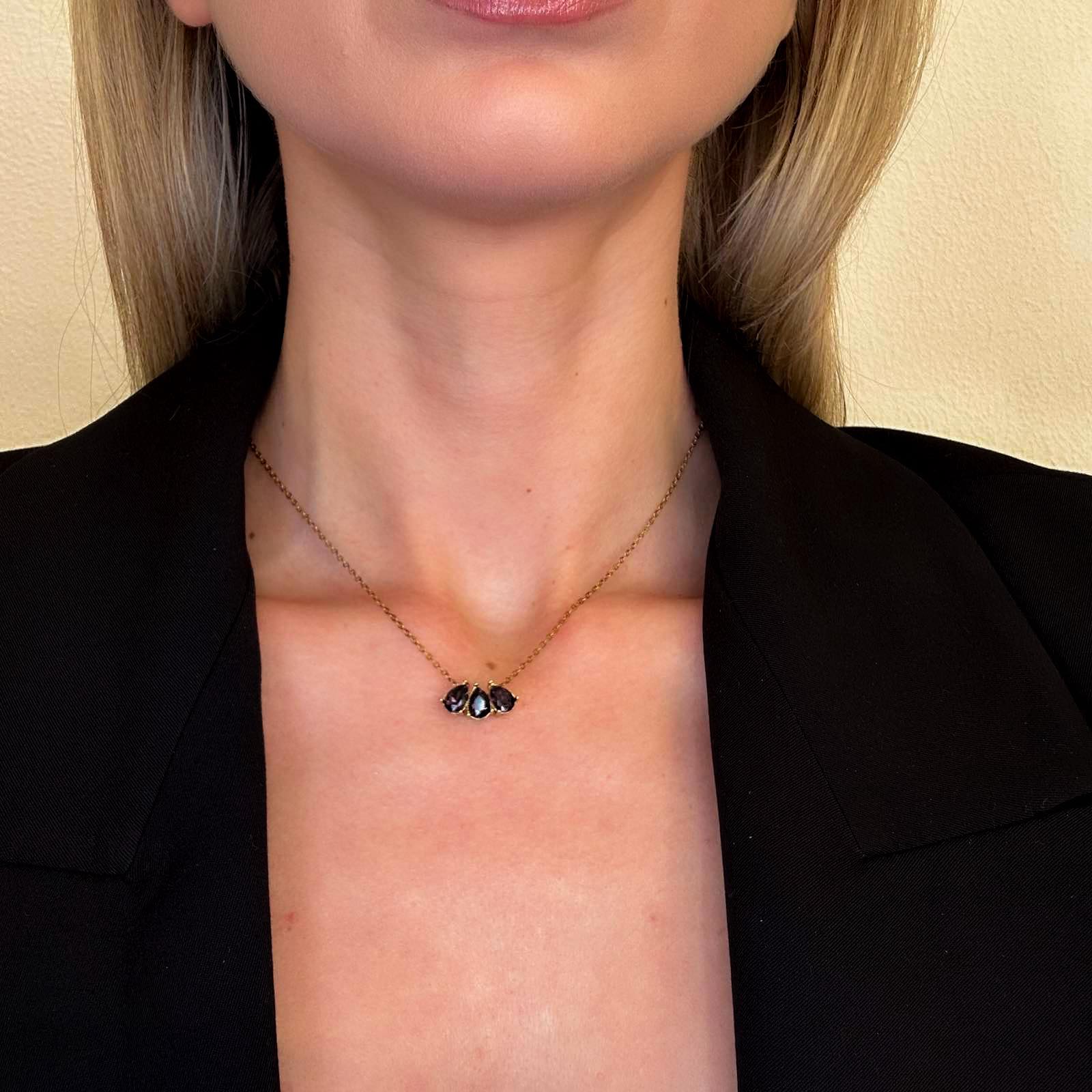 Ατσάλινο Κολιέ  Με Ζιργκόν - Kiel Necklace( και χρώματα)