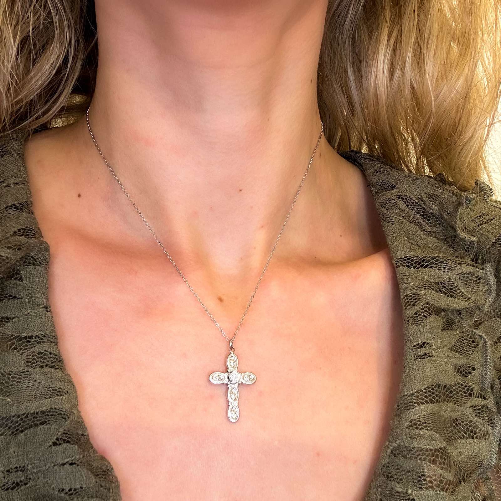 Ατσάλινο Κολιέ Με Σταυρό - Nibe Cross Necklace (χρυσό, ασημί)