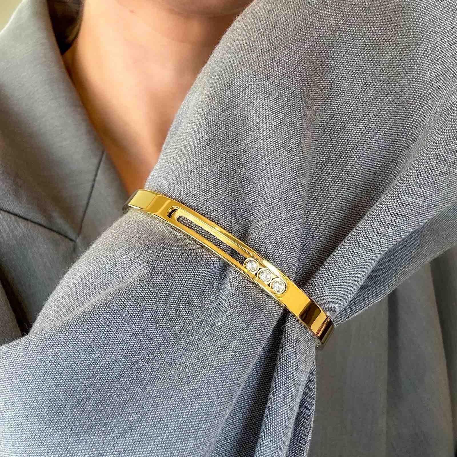 Γυναικείο Ατσάλινο Βραχιόλι - Dashiv Bracelet ( χρυσό, ασημί)