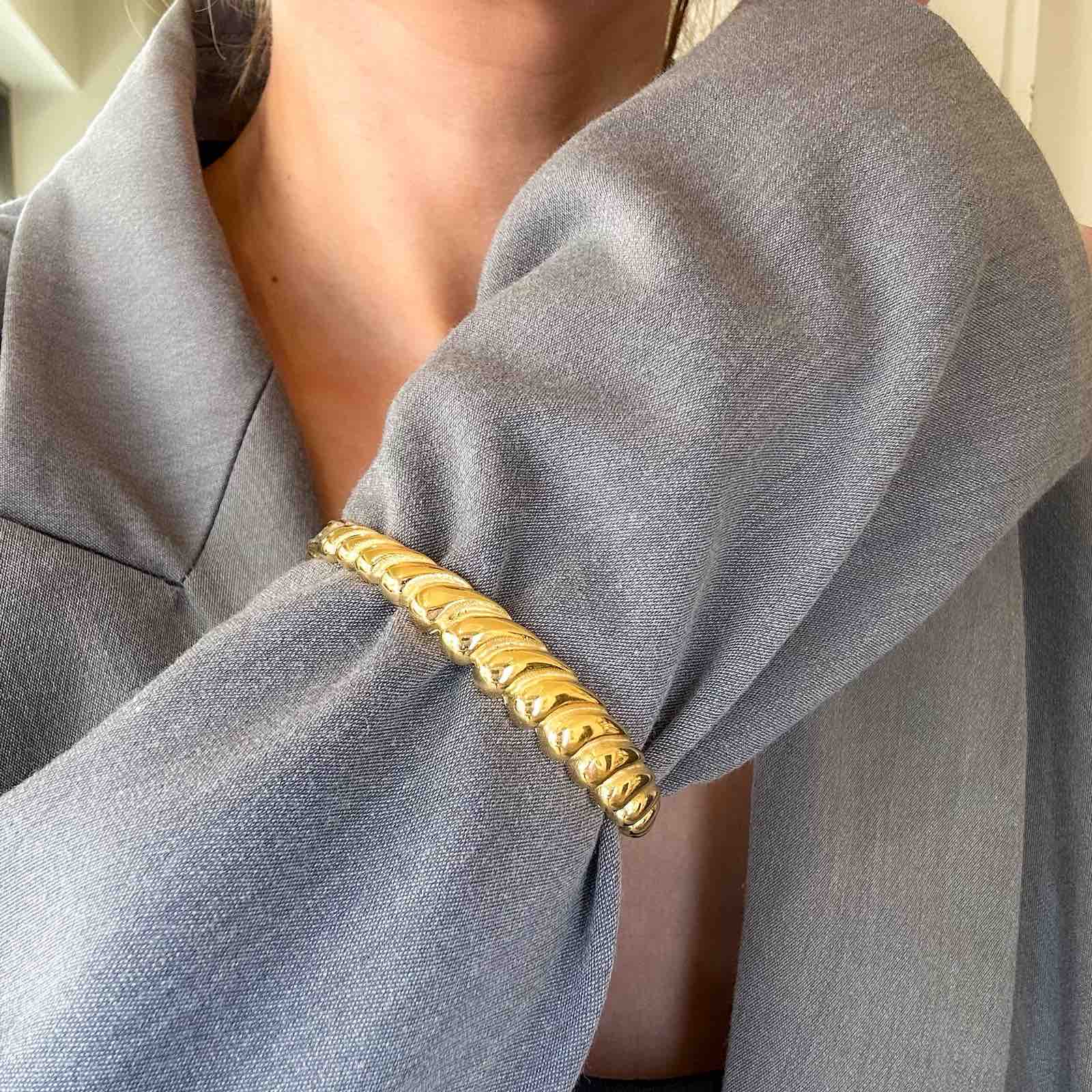 Γυναικείο Ατσάλινο Βραχιόλι - Pisky Bracelet (χρυσό, ασημί)