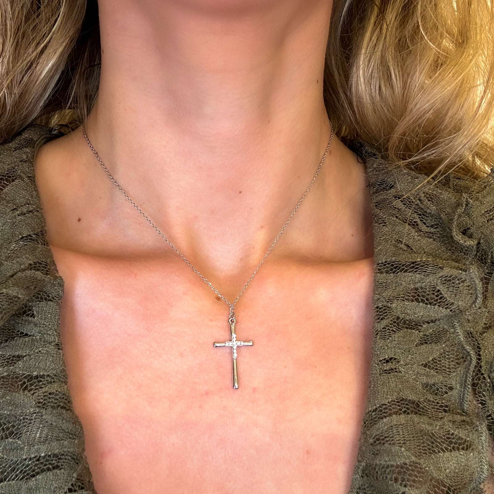 Ατσάλινο Κολιέ Με Σταυρό - Hurup Cross Necklace (χρυσό, ασημί)