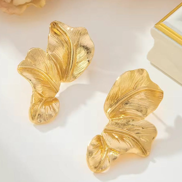 Γυναικεία Ατσάλινα Σκουλαρίκια - Abigail Earrings χρυσό, ασημί)