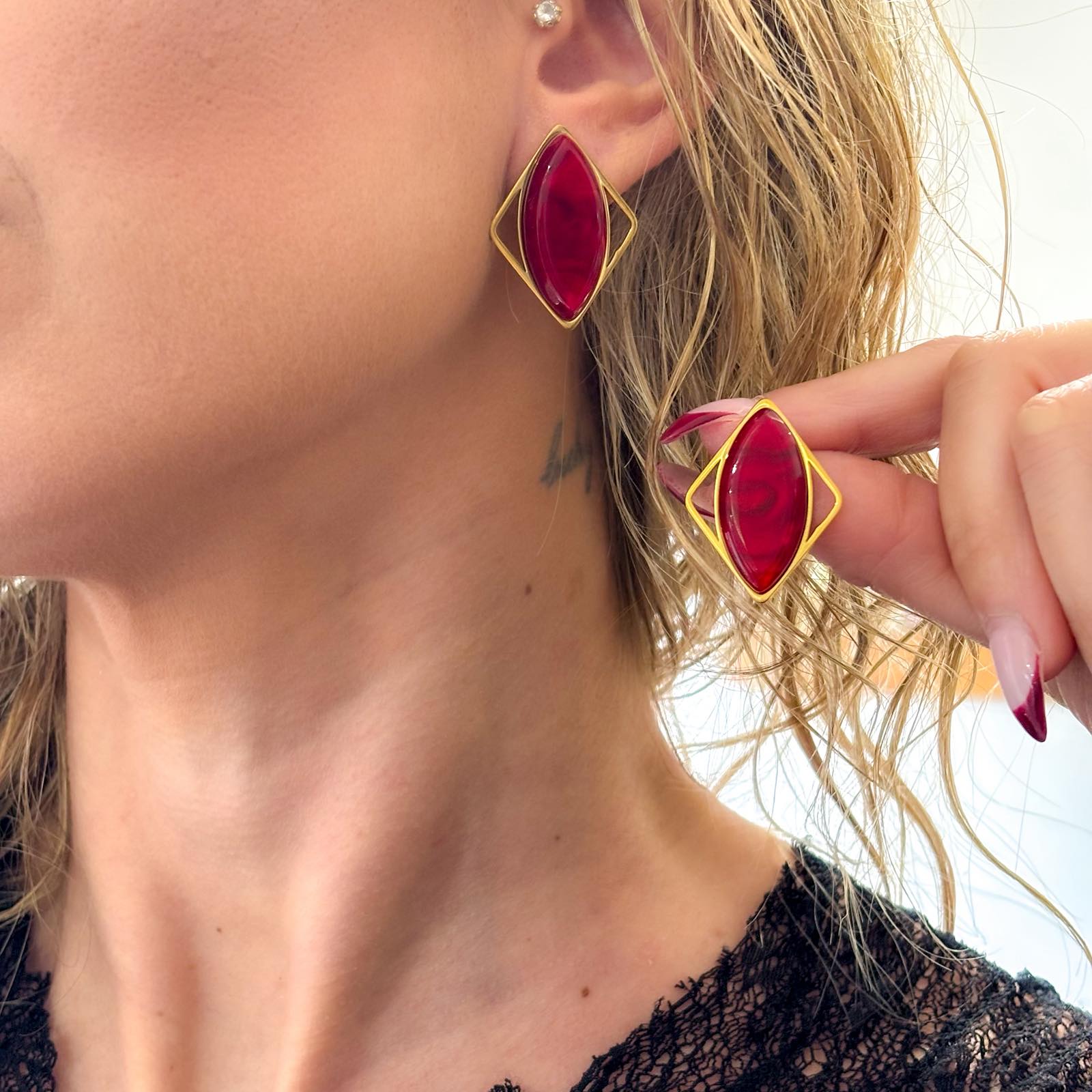 Γυναικεία Ατσάλινα Σκουλαρίκια - Fussen Earrings