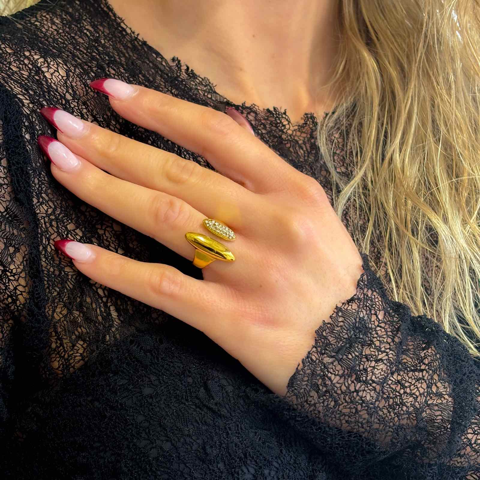 Γυναικείο Ατσάλινο Δαχτυλίδι - Cano Ring( χρυσό, ασημί)