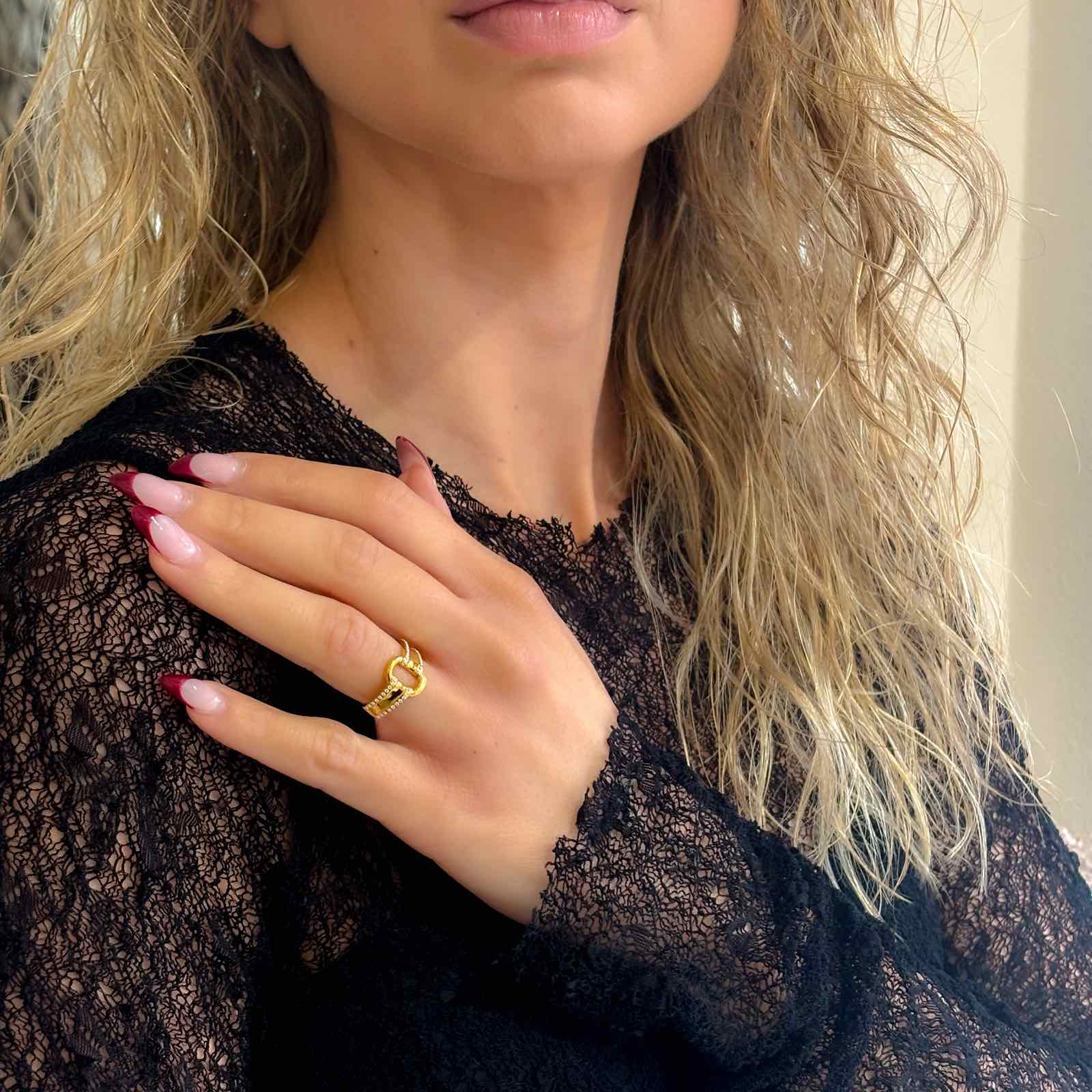 Γυναικείο Ατσάλινο Δαχτυλίδι - Maripa Ring ( χρυσό, ασημί)