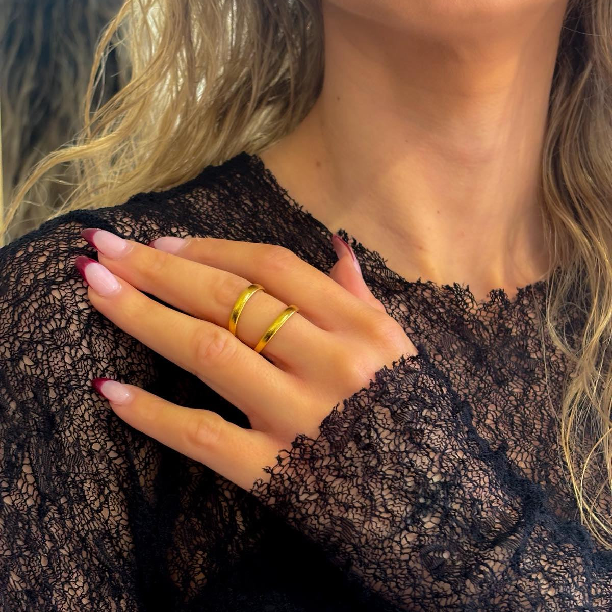 Γυναικείο Ατσάλινο  Δαχτυλίδι - Anaco Ring ( χρυσό, ασημί)