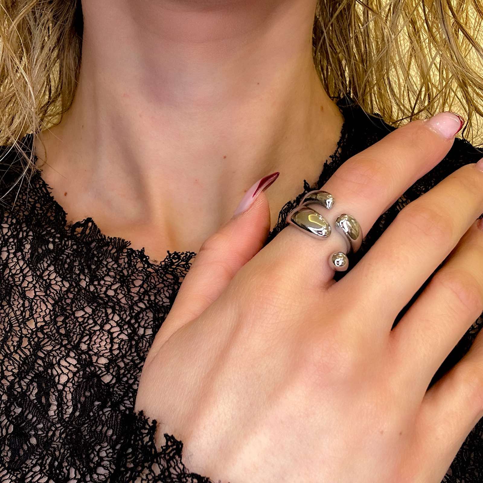 Γυναικείο Ατσάλινο Δαχτυλίδι - Merey Ring ( χρυσό, ασημί)