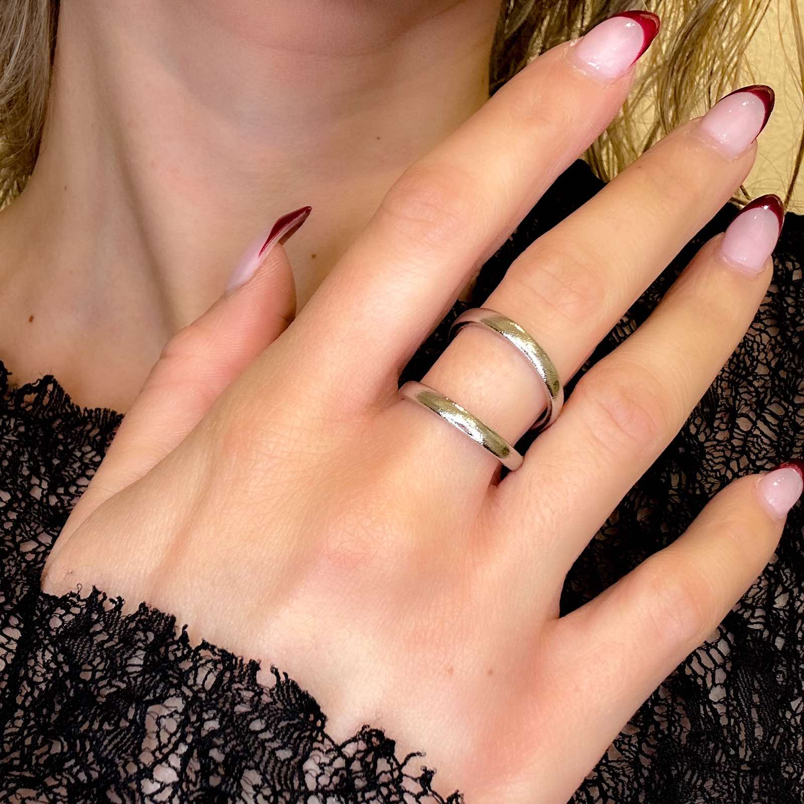 Γυναικείο Ατσάλινο  Δαχτυλίδι - Anaco Ring ( χρυσό, ασημί)