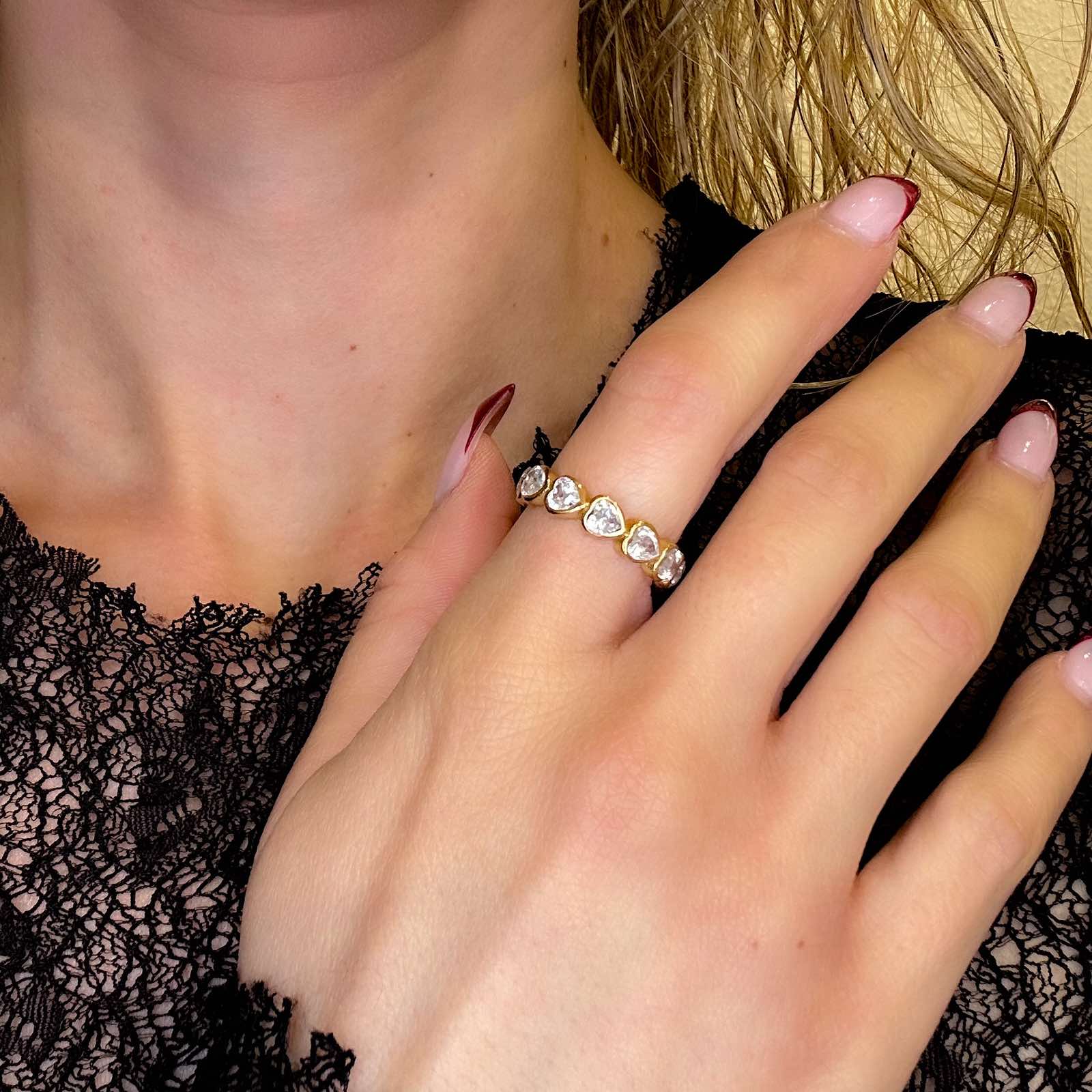 Γυναικείο Ατσάλινο Δαχτυλίδι - Aribi Ring ( χρυσό, ασημί)