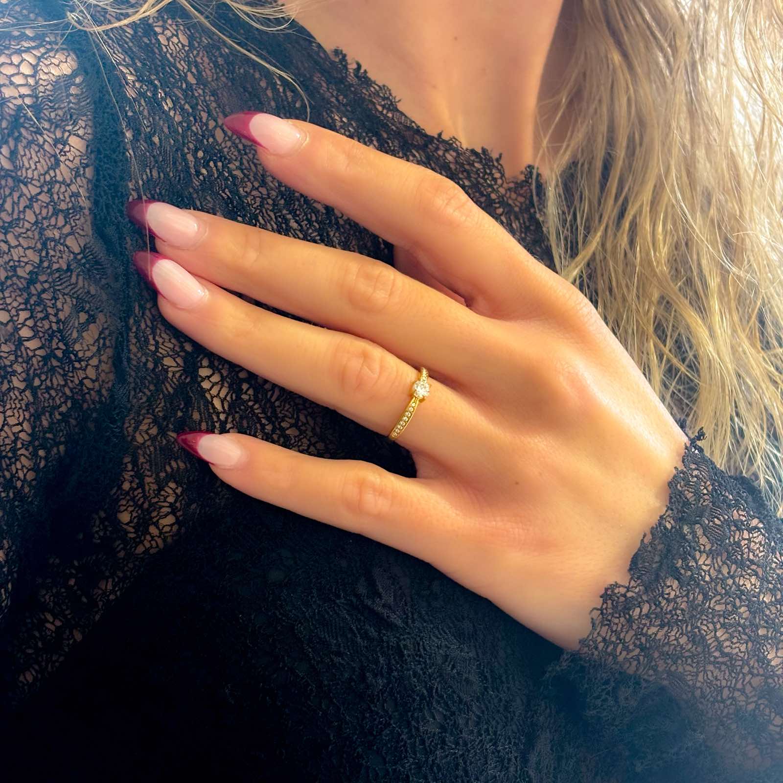 Γυναικείο Ατσάλινο Μονόπετρο Δαχτυλίδι - Tigra Ring ( χρυσό, ασημί)