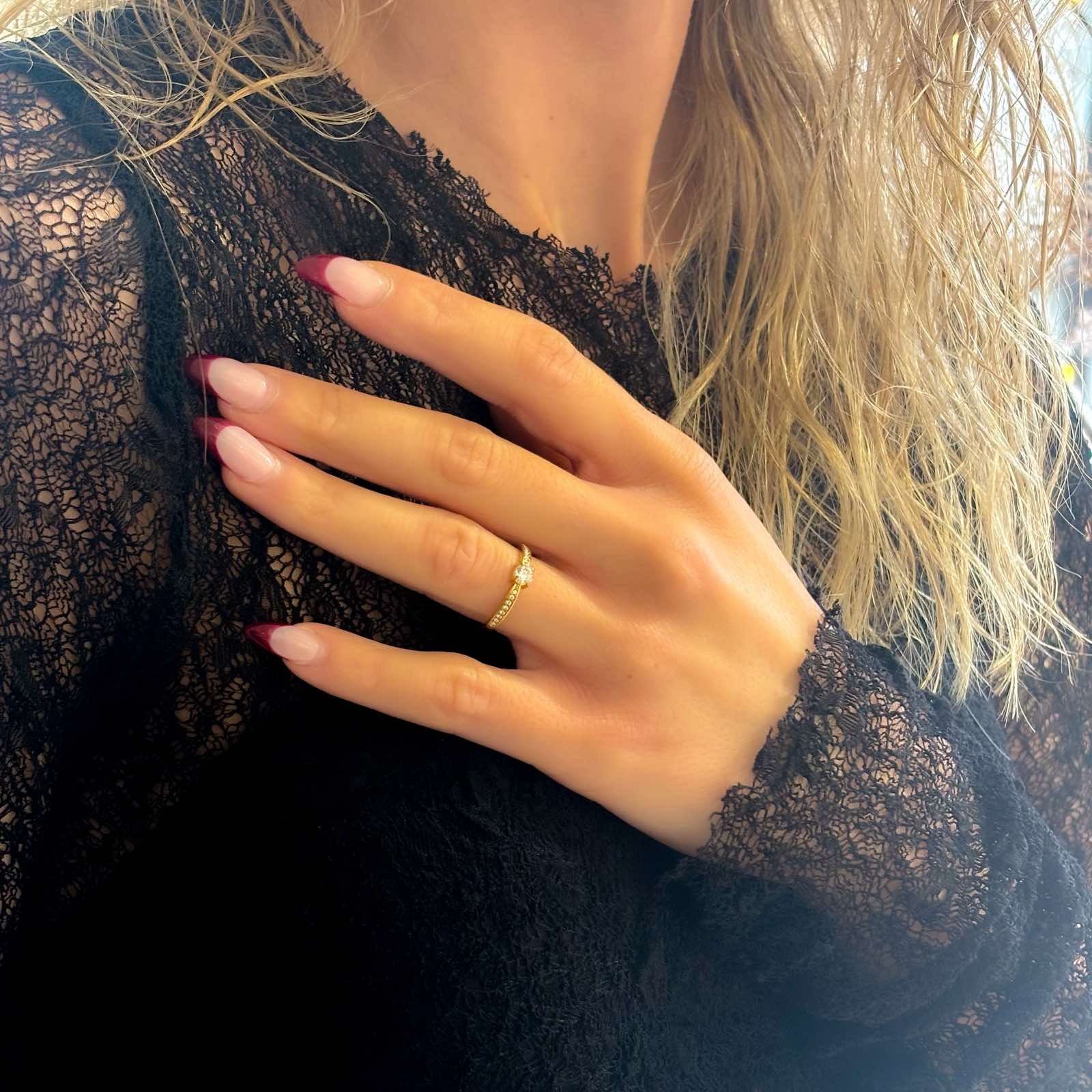 Γυναικείο Ατσάλινο Μονόπετρο Δαχτυλίδι - Tigra Ring ( χρυσό, ασημί)